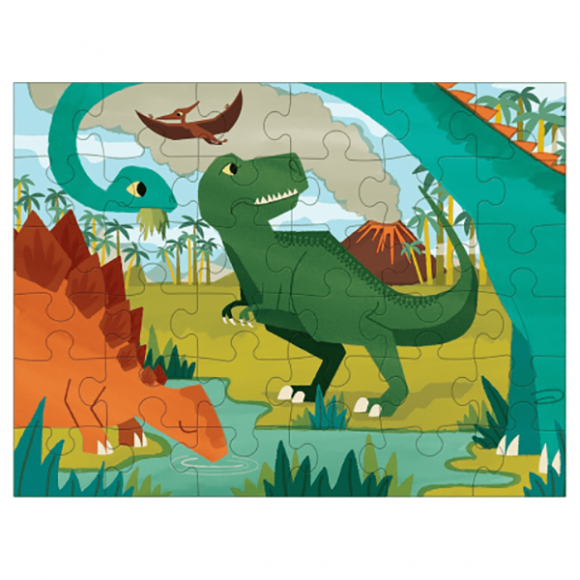 36 -piece travel puzzle in Mudpuppy Dinosaurs Bag στο Bebe Maison