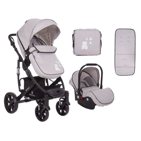 Polycarca Kikka Boo Beloved 3 in 1 Light Gray στο Bebe Maison