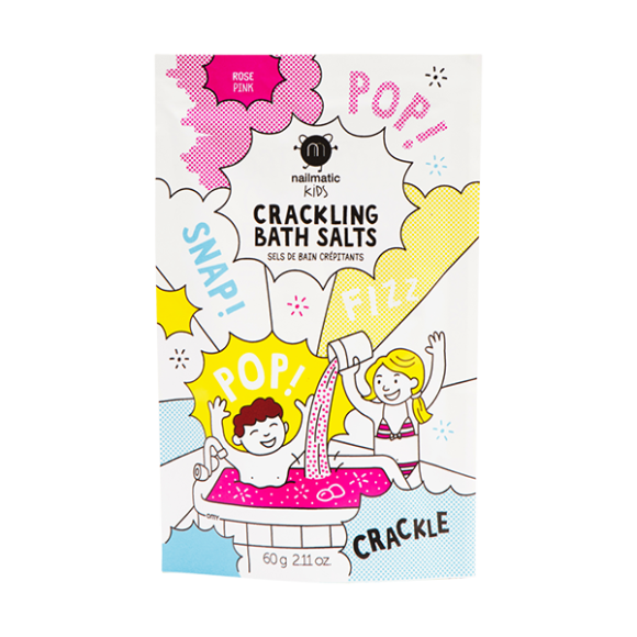 Παιδικά άλατα μπάνιου Crackling bath Nailmatic Salt ροζ στο Bebe Maison