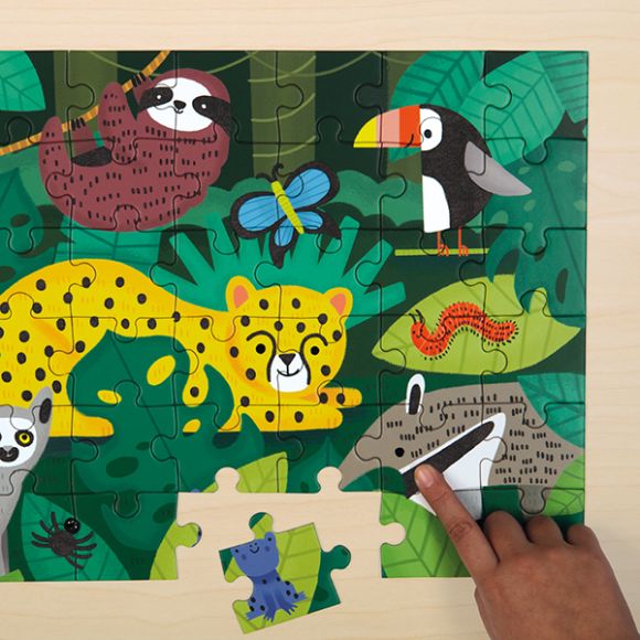 Touch puzzle 42 pieces Mudpuppy Tropical Forest στο Bebe Maison