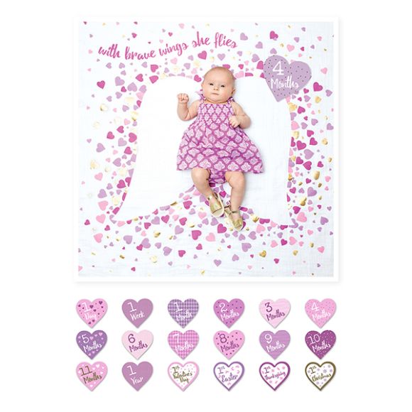 Βρεφικό σετ δώρου με milestones Lulujo With brave wings στο Bebe Maison