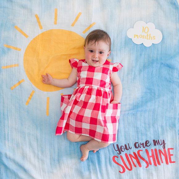 Βρεφικό σετ δώρου με milestones Lulujo You are my sunshine στο Bebe Maison