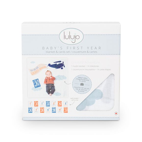 Βρεφικό σετ δώρου με milestones Lulujo Greatest adventure στο Bebe Maison