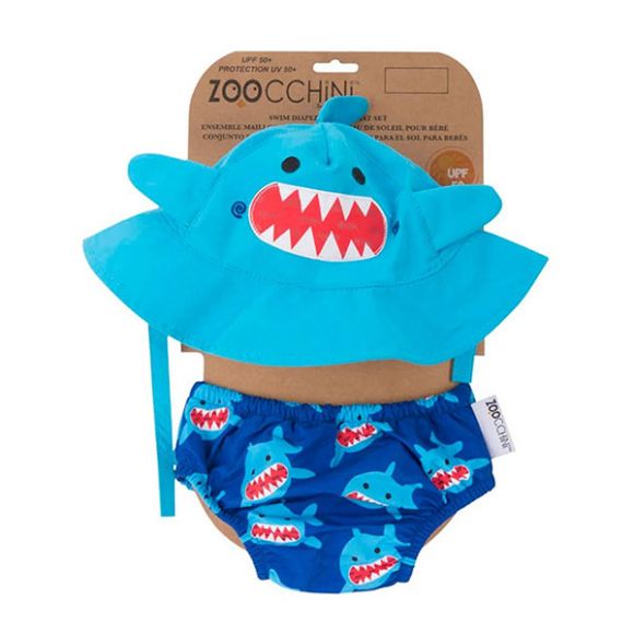 Σετ Μαγιό και Καπέλο UPF50+ Zoocchini Καρχαριάκι στο Bebe Maison