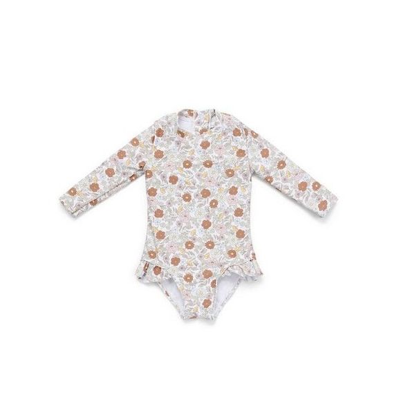 Ολόσωμο μακρυμάνικο μαγιό Little Dutch Vintage Flowers στο Bebe Maison