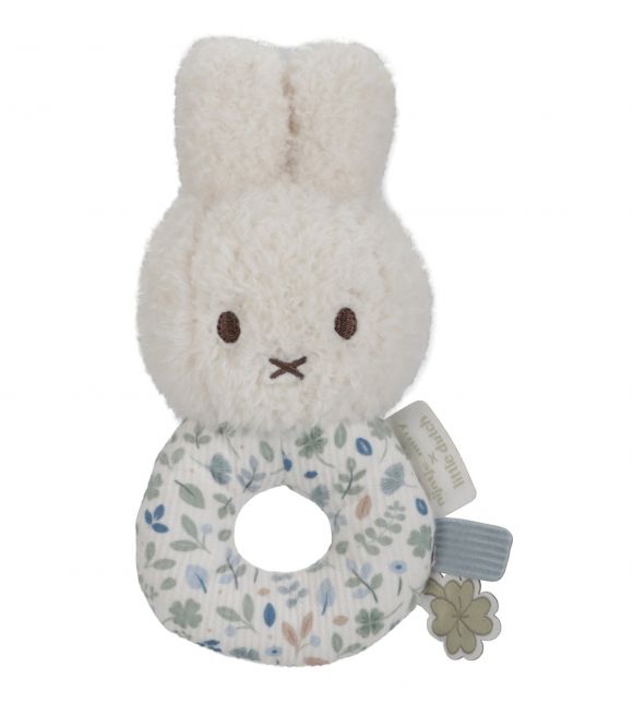 Υφασμάτινη κουδουνίστρα Little Dutch Miffy - Lucky Leaves στο Bebe Maison