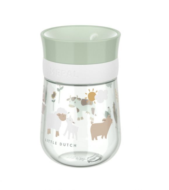 Εκπαιδευτικό ποτηράκι περιμετρικό Little Dutch Mio 300 ml - Little Farm στο Bebe Maison