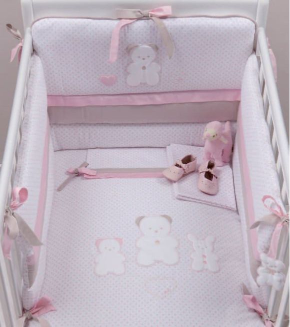 Σετ προίκας Picci 3τμχ σχέδιο Coco ''Bears'' pink στο Bebe Maison