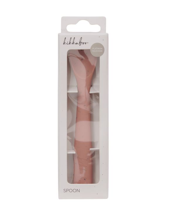 Κουτάλι Kikka Boo από πλατινένια σιλικόνη Blush στο Bebe Maison