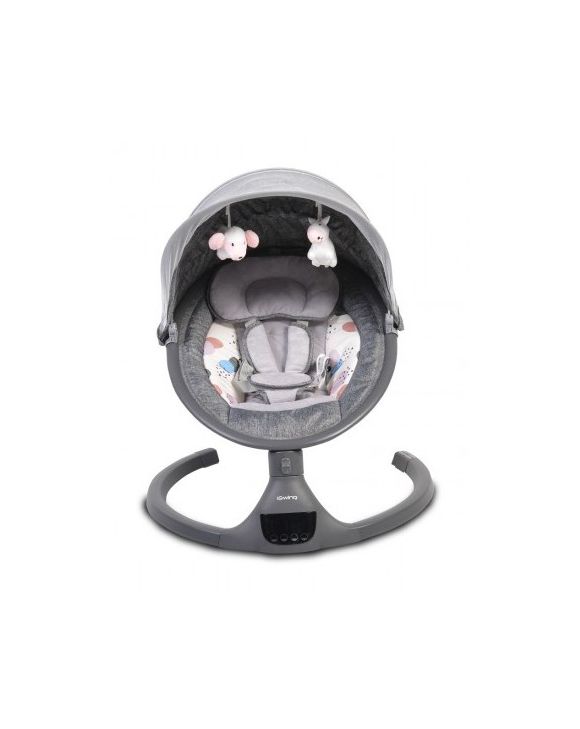 Ηλεκτρική κούνια ρηλάξ Cangaroo iSwing dark grey στο Bebe Maison