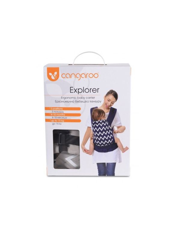 Εργονομικός μάρσιπος Cangaroo Explorer blue στο Bebe Maison