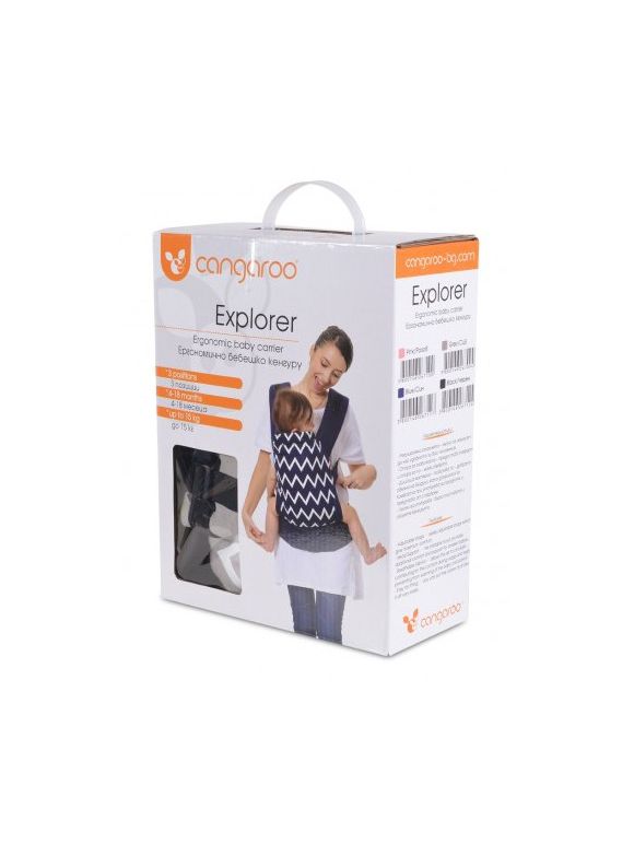 Εργονομικός μάρσιπος Cangaroo Explorer blue στο Bebe Maison