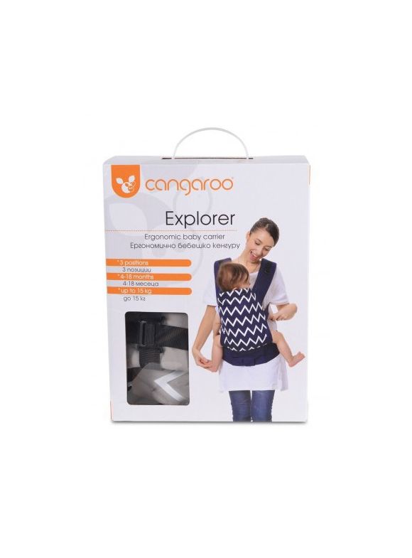 Εργονομικός μάρσιπος Cangaroo Explorer black στο Bebe Maison