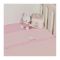 Σετ σεντόνια καλαθούνας - λίκνου με κέντημα 2τμχ Miffy 80Χ110 σχέδιο 68 ροζ καρώ στο Bebe Maison