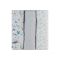 Πάνες αγκαλιάς 3 τμχ από μουσελίνα 100x100 εκ. KikkaBoo Dreamy Fields Grey στο Bebe Maison