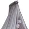 Κουνουπιέρα κρεβατιού Bebe Stars με pom-pom grey στο Bebe Maison
