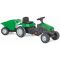 Ποδοκίνητο παιδικό τρακτέρ με τρέιλορ Moni Tractor green στο Bebe Maison