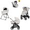 Πολυκαρότσι 3 σε 1 Inglesina Aptica Quattro Opal Ivory με σκελετό Litio Black στο Bebe Maison