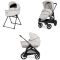Πολυκαρότσι 2 σε 1 Inglesina Aptica Duo Opal Ivory με σκελετό Litio Black στο Bebe Maison