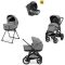 Πολυκαρότσι 3 σε 1 Inglesina Aptica XT Quattro Canyon Grey με σκελετό Nero στο Bebe Maison