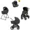 Πολυκαρότσι 3 σε 1 Inglesina Aptica XT Quattro Magnet Grey με σκελετό Nero στο Bebe Maison