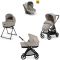 Πολυκαρότσι 3 σε 1 Inglesina  Electa Quattro Battery Beige με σκελετό Iridio Black στο Bebe Maison