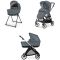 Πολυκαρότσι 2 σε 1 Inglesina Electa Duo Union grey με σκελετό Silver Black στο Bebe Maison