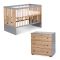 Ολοκληρωμένο βρεφικό δωμάτιο Klups Pauline graphite oak 120*60cm στο Bebe Maison
