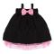 Παιδικό φόρεμα The Tiny Universe “Tiny Shoulders Dress” Black & Pink στο Bebe Maison