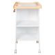 Baby changing table with shelves Picci design Dino White / Natural 48.5 x 55 cm h.87 cm (with wheels) στο Bebe Maison