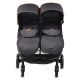 Cangaroo Rome Black twin stroller στο Bebe Maison