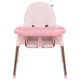 Καρέκλα φαγητού Kikka Boo Sky-high 2in1 ροζ στο Bebe Maison