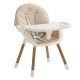 Woody food chair 2in1 bebe stars beige 894-182 στο Bebe Maison