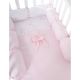 Βρεφικό κρεβάτι Picci σχέδιο Dream Mini Next to me μαζί με σετ προίκας white-pink στο Bebe Maison