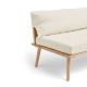 Ξύλινο καθιστικό έπιπλο με μαξιλάρια δεξιά Kids Concept Saga φυσικό-κρεμ στο Bebe Maison