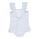 Baby swimsuit with ruffles Little Dutch Daisies Blue στο Bebe Maison