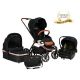 Stroller 3 in 1 Bebe Stars Jewel volcano black στο Bebe Maison