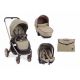 Πολυκαρότσι 3 σε 1 Kikka Boo Vicenza Luxury Beige golden frame στο Bebe Maison