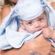 Βρεφική κάπα - μπουρνούζι Minene Cuddly Towel (2 σε 1) σιέλ στο Bebe Maison