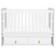 Βρεφικό κρεβάτι κούνια με συρτάρια Kikka Boo Hollee Grey 120*60cm στο Bebe Maison