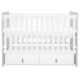 Βρεφικό κρεβάτι κούνια με συρτάρια Kikka Boo Hollee Grey 120*60cm στο Bebe Maison