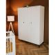 Βρεφική τρίφυλλη ντουλάπα Klups Mia 137x52x191 στο Bebe Maison