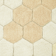 Χαλί δωματίου στρόγγυλο Lorena Canals Round Honeycomb Golden 140 εκ. στο Bebe Maison