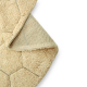 Χαλί δωματίου στρόγγυλο Lorena Canals Round Honeycomb Golden 140 εκ. στο Bebe Maison
