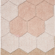 Χαλί δωματίου στρόγγυλο Lorena Canals Round Honeycomb Rose 140 εκ. στο Bebe Maison