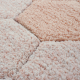 Χαλί δωματίου στρόγγυλο Lorena Canals Round Honeycomb Rose 140 εκ. στο Bebe Maison