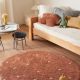 Χαλί δωματίου στρογγυλό Lorena Canals Dot - Chestnut 140 εκ. στο Bebe Maison