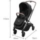 Βρεφικό καρότσι Dovadi Mio Midnight Black στο Bebe Maison