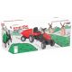 Ποδοκίνητο παιδικό τρακτέρ με τρέιλορ Moni Tractor green στο Bebe Maison