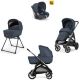 Πολυκαρότσι 3 σε 1 Inglesina Aptica Quattro Resort Blue με σκελετό Litio Black στο Bebe Maison
